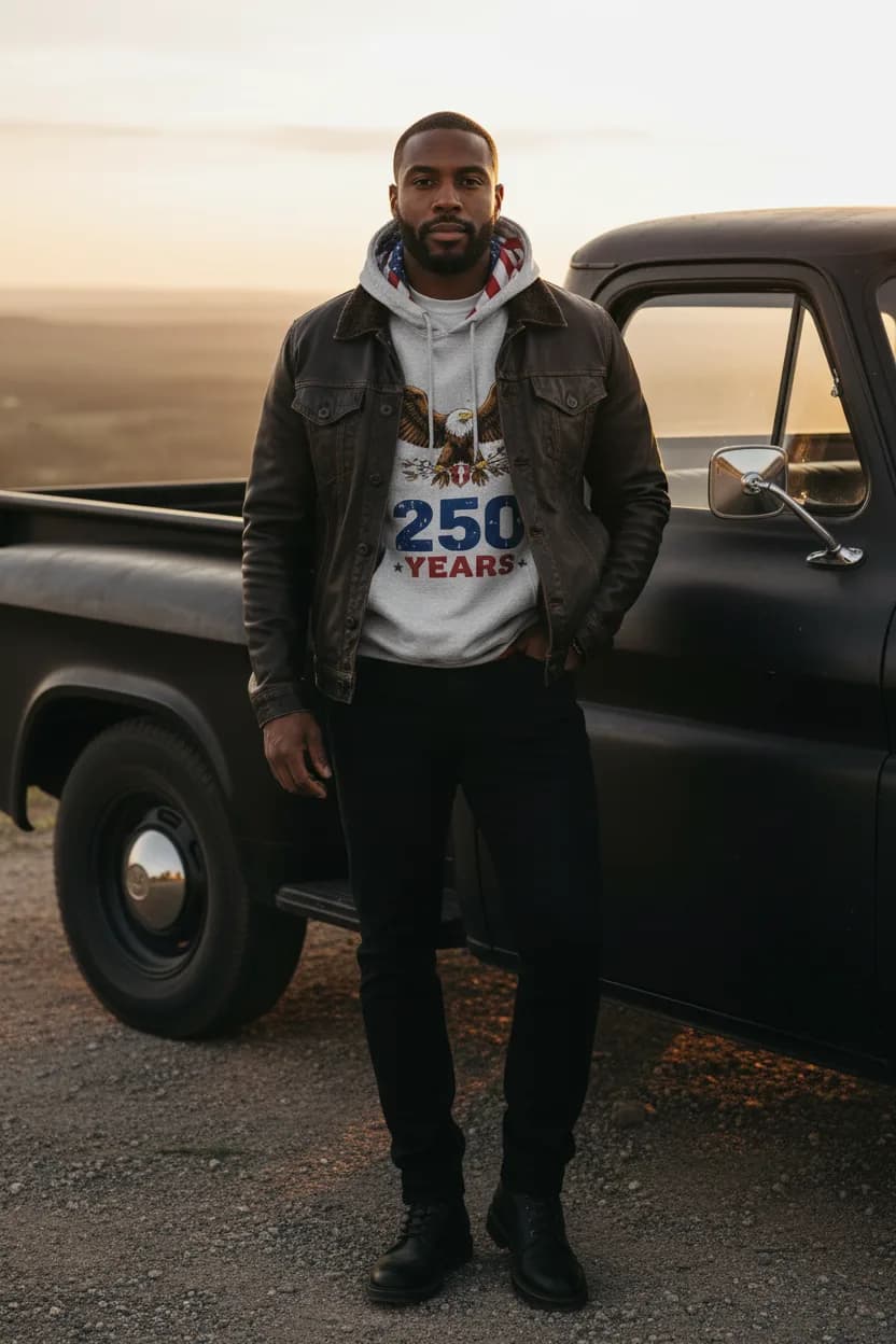 Liberty Eagle Hoodie campaign hero